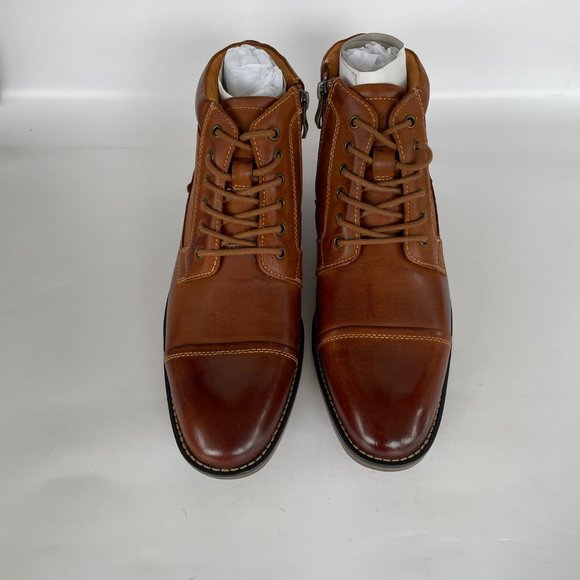 Kunsto  Genuine Leather Oxford Boots Men\'s Size 9.5 Brown main image 7